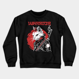 Feline Samurai Warrior: Fierce and Fearless Crewneck Sweatshirt